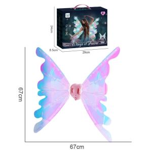 Girls Costume Back WingsFlapping Fairy Wings For GirlMoving Electric Butterfly Wings Toy For Kids Girls
