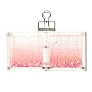 CEMOMEF Acrylic Watercolor Paint Palette Quicksand ic Empty Paint Box Portable Can Shake Travel Painting Tray Student