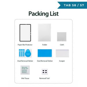 DUX NAAD Paper-like Paperfeel Screen Protector for Samsung Galaxy Tab S10 S9 S8 S7 FE Plus S6 Lite Film