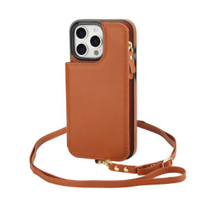 Card Case For iPhone 15 16 17 pro max With Diagonal Strap Lanyard Mobile Phone Case With Cards Holder Wallet Bag Case For iPhone 16 pro max 14 Pro Max 13 12 11 ProMax X XR XS 14 15 16 Plus 16E 17 Air Leather Cover