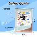 Kalender dinding aesthetic - wall callendar - kalender gantung 2026. 