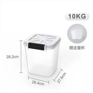 rice container 25/15/10 kg Rice Sealed Storage Container With wheel storage container Large Capacity Kitchen Rice