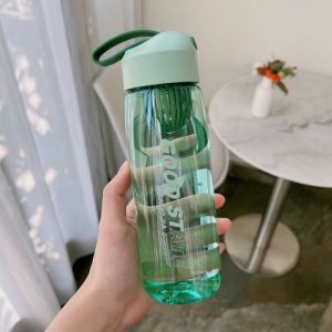 Bình đựng nước trong suốt dung tích 550ml có chia vạch Bình nước thể thao có lọc trà-NIEVE