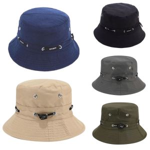DECORATE X Women Men Packable Casual Camouflage Fisherman Cap Bucket Hat Sunscreen Summer Sun Caps