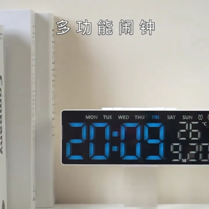 LED Digital Table Clock with Brightness Control for Bedrooms Living Room and Offices