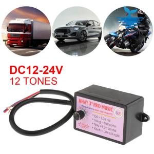 [Motorcity]12-24V Car Horn Controller with 3/12 Sound Effects Switching Car Horn Sound Effect Controller Automobile Accessories
