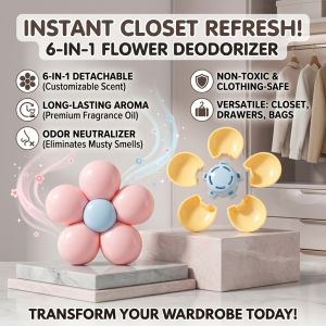 One-in-Six Long-Lasting Fragrance Diffuser Odor Control Air Freshener Multi Scent Aroma Diffuser Home Bathroom Bedroom Car Fragrance Freshening Accessory