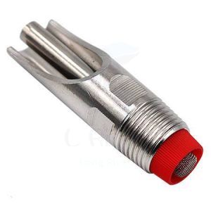【Fast delivery】1/2PT Thread Pig Hog Swine Drinker Waterer Pig Drinker Waterer Steel chrome gold Red Cap Duckbilled Swine Livestock Waterer Drinkers Nipples Water Drinking Stainless Steel Automatic Pig Drinker Waterer Red Cap Farm Water Dispenser Feeder
