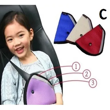 Child Car Neck Pillow Support - Booster Seat Belt Strap Cover Protector Childrens Safety Headrest Cushion Adjuster