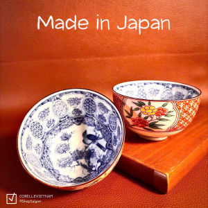 [Hàng Hiếm Japan 100% New] 01 Chén Trà Đặc Sắc Trong Vẽ Lam Ngoài Vẽ Tam Thái