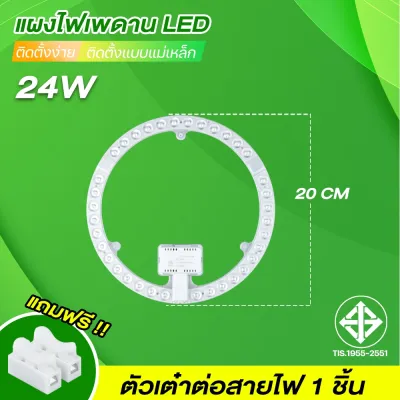 แผงไฟ LED โคมไฟซาลาเปา แสงขาวและ3แสง หลอดไฟ LED 24W 36W 48W 72W หลอดไฟแบบกลม แผงแม่เหล็ก พร้อมส่ง