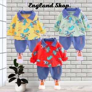 one set baju SetelanJeans anak laki laki keren import umur 1 2 3 4 5 tahun