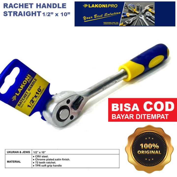 200659 RACHET HANDLE STRAIGHT GAGANG KARET 1/2