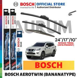 Bosch Aerotwin Wiper Blade set for Nissan Terra 2018-Present (24/17/10) 3pcs