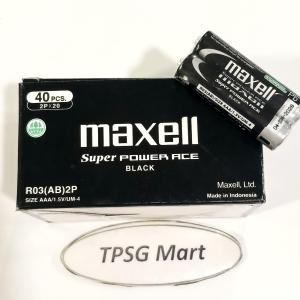 Pin Maxell AAA (3A) 1.5V (AAA / 1.5V / R03(AB) / MU-4) Chính hãng / Hộp 40 Viên (20 Vĩ)