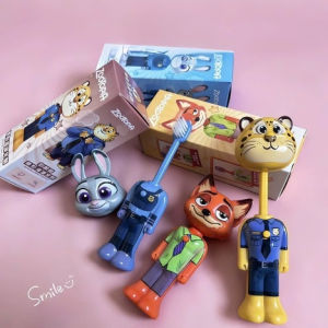 Combo 3 Bàn Chải Thú Hoạt Hình 3D Fox và Tiger Biến Việc Đánh Răng Thành Niềm Vui Của Bé