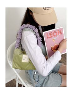 Ready Stock Cosmetic Tulip Bag Tote Canvas Plaid Waffle Pouch Basket Ins Cream Pink Pencil Box Case Student Women Shoulder Flower Ins Beige Cream Pink Blue Coco Aesthetic School Casual Simple Girl Boy Comfortable Modern Classic Cute Pretty Cozy Ikea