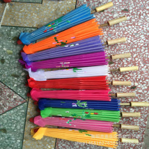 Chinese Style Decorative Umbrella Solid Colour Chinese Style commuting travel outdoor work school and changing weather Daily Carry Rain and Sun Protection Compact Outdoor Weather Accessory
