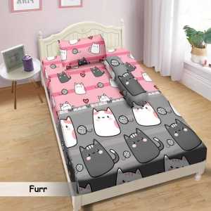 SPREI KARAKTER MOTIF CAT BOBBY / SPREI ANAK LUCU MOTIF KUCING / SPREI MURAH BERKUALITAS