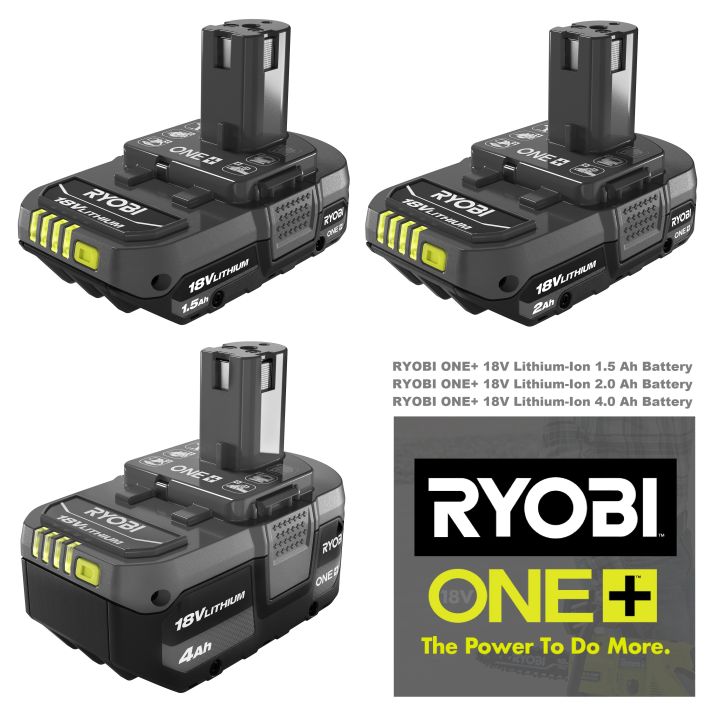 RYOBI 18-Volt ONE+ 4.0 ah / 1.5 ah / 2.0 ah Lithium-Ion Battery NEW