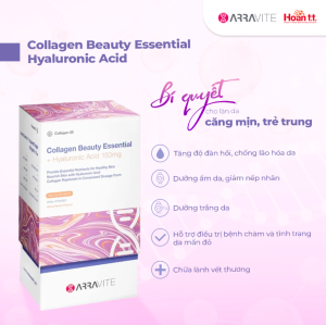 [TẶNG QUÀ 100K]Bột Uống Giảm Nám Sạm Da Arravite Collagen Beauty Essential+Nicotinamide Làm Sáng DaMờ Đốm NâuTàn Nhan