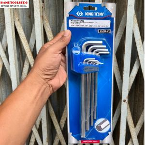Bộ Chìa Lục Giác Bằng 9 cái Hệ In 1/16-3/8 KINGTONY 20209SR02