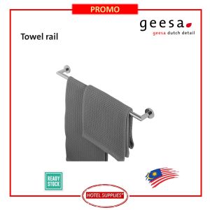 [PROMO] GEESA Single Bath Towel Rail (Chrome)