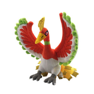 Gấu bông pokemon phượng hoàng lửa Ho-oh vùng Kanto (25cm) hàng chính hãng pokemon mới 100% đẹp từng cm