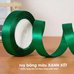 [HCM] [1 Cuộn] Ruy băng lụa cuộn dài 22m bản rộng 1cm đủ màu sắc -Joyee