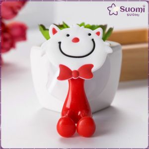Suomi Cute Cartoon Animal Bathroom Plastic Toothbrush Holder