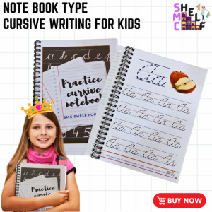 "SMC SHELF Cursive Practice Kit: Elevate Handwriting Skills (Notebook or Laminated) Tracing ABC Tracing Cursive