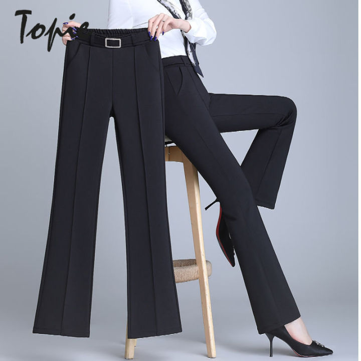 DressQueen---CARNATION High Waist Office Pants For Ladies Slacks Slim Fit  Trousers | Lazada PH