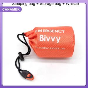 【CANAMEK】 Emergency Sleeping Bag Ultra Waterproof Mylar Thermal Blankets Lightweight Survival Sleeping Bag Keep Warm For Camping Hiking