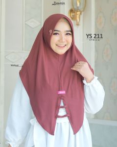 Jilbab Bergo Instan Diana Hijab Ys 139 By Yasmin Hijab instan syari jumbo Pita Silang Hijab Lebaran 2023