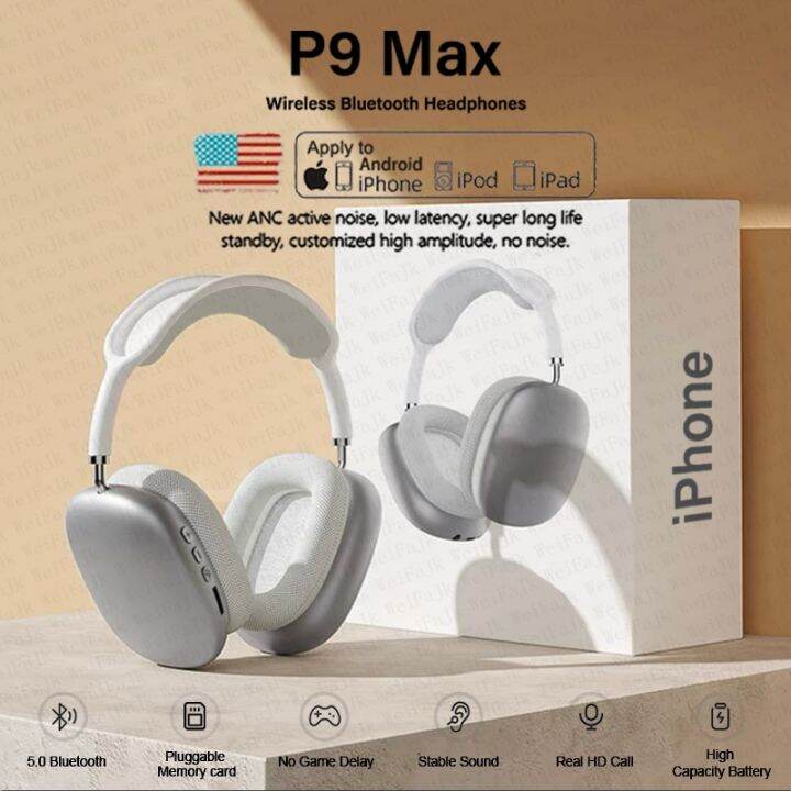 Original Air Max P9 Pro Wireless Bluetooth Headphones Noise