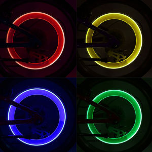 iSingo 2pcs/set Bicycle Bike Car Tire Tyre Wheel Valve Cap LED Flash Light Lamp Fireflys LED2