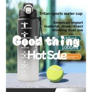 Sports Water Bottle Summer Boys Large Capacity Water Jug New Fitness High Temperature Resistant Student School Special Water Bottle