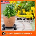 4 RODA-PVC Round Gas Stand Roller With Wheels Kaki Roda Tong Gas Roller Stand Gas Tank Trolley Heavy Duty Thick Material. 