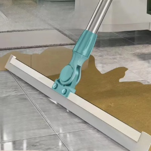 ไม้ถูพื้นห้องน้ำแบบดูดน้ำดี แปรงโกยน้ำสำหรับพื้นกระเบื้องและกระจก อุปกรณ์ทำความสะอาดห้องน้ำแบบมืออาชีพ สำหรับพื้นกระเบื้อง กระจก และผนัง ดูดน้ำได้เร็วและแห้งสนิท