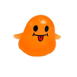 YOUSHI TOP Phục hồi chậm Đồ chơi bóp hình ma Halloween Không dính Chứa đầy maltose Bóng giảm căng thẳng chậm hồi hình lấp lánh Đồ chơi xả stress Trong suốt Bóng bóp maltose Halloween