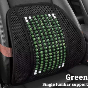 Car lumbar cushion summer wooden bead breathable waist massage backrest cushion car office seat backrest cushion lumbar cushion