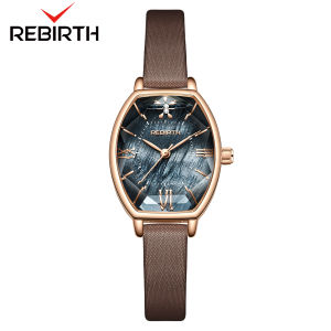 REBIRTH Jam Tangan Wanita Original Anti Air Tali Kulit Jam Anggun Santai Jam Tangan Cewek(+kotak gratis) COD