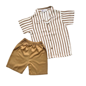 Gummy baby Summer Stripe Set | setelan salur anak laki laki 1-4 tahun