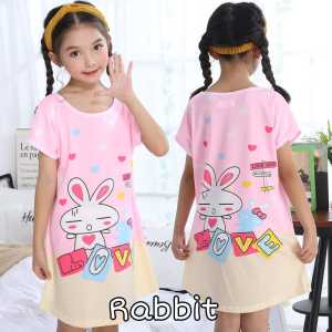 DASTER IMPORT MURAH BAJU TIDUR ANAK LENGAN PENDEK PRINTING KARAKTER