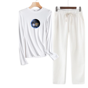 Joy Sana Baju Setelan Wanita Remeja Sweater Polos Basic Dan Celana Panjang Kulot