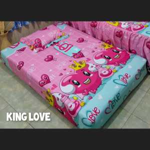 SPREI 180*200 KARAKTER// SPREI KARAKTER 180*200// SPREI KARAKTER  SET SARUNG BANTAL GULING