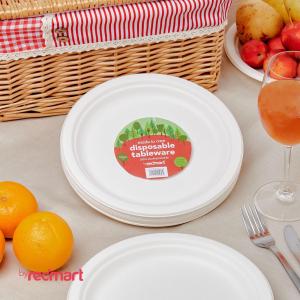 RedMart Biodegradable Round Plate 9" - 20 PCS