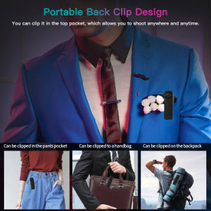 A18 Mini Camera With Pocket Clip Portable Security Camera Support TF Card Video Recording Night Vision Snapshot Camera