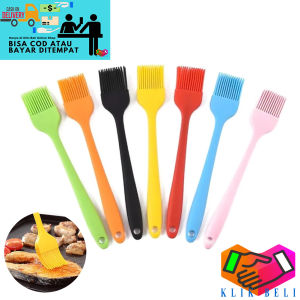 Klik-Beli Kuas Dapur Silikon XS-09 Gagang Tahan Panas Oles Kue Roti BBQ Mentega Silicone Brush