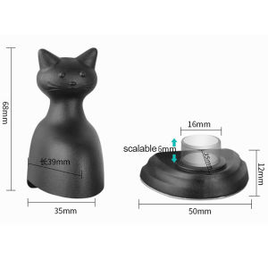 【SG】Magnetic Door Stops Non-punch Cute Animal Shaped adjustable suction anti-collision door stop Silent Thickened